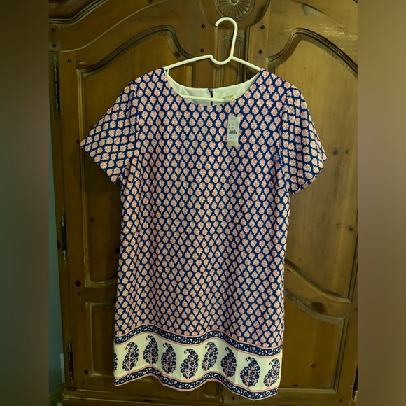 NWT JCrew Paisley Print Dress (14) - Picture 1 of 2